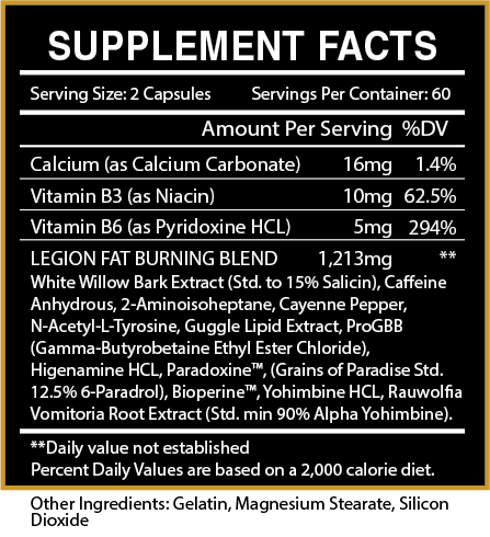 LEGION EXTREME FAT BURNER