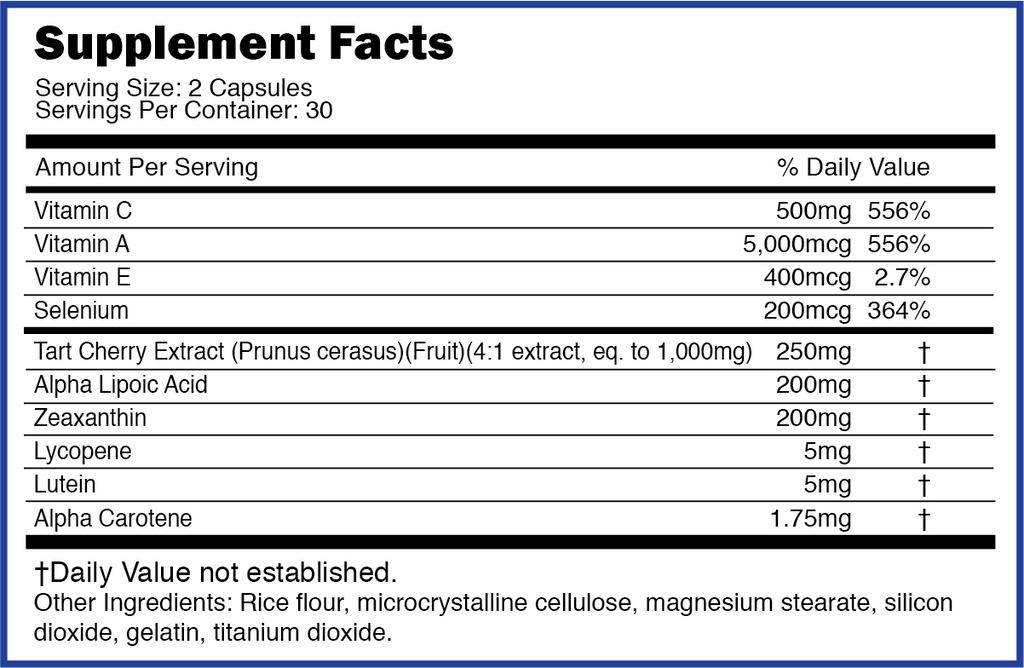 ANTI-AGE ANTIOXIDANTS & CAROTENOIDS