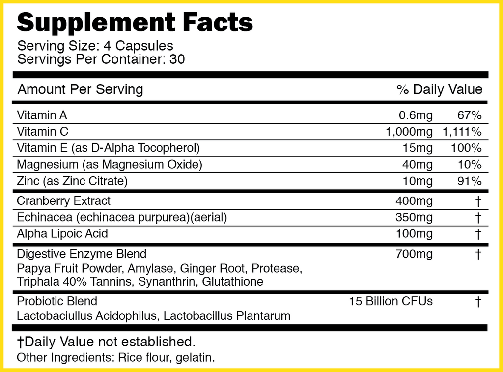 IMMUNITY COLD/SICK PREVENTION